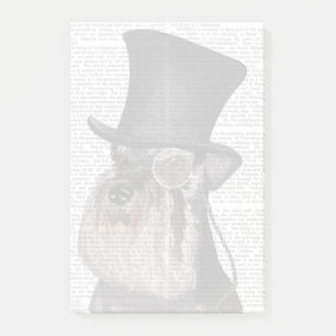 Notas Post-it® Schnauzer, hebilla formal y Gorra