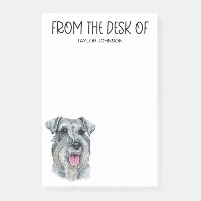 Notas Post-it® Schnauzer Lover (Anverso)
