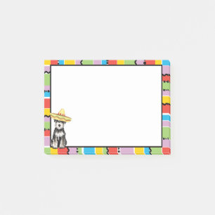 Notas Post-it® Schnauzer miniatura de la fiesta