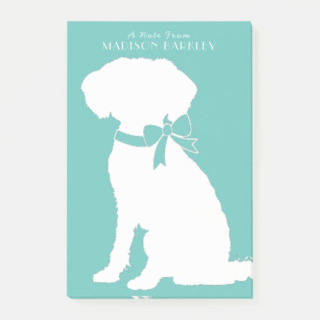 Notas Post-it® Schnoodle Dog Puppy (Anverso)