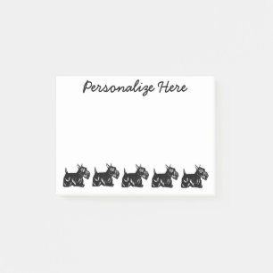Notas Post-it® Scottie Dogs Personalized Post-it® Notes 4 x 3