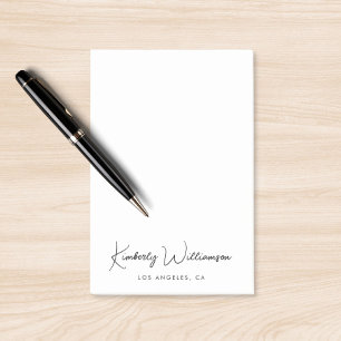 Notas Post-it® Script de firma de moda
