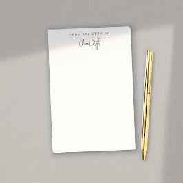 Notas Post-it® Script de firma simple, profesional