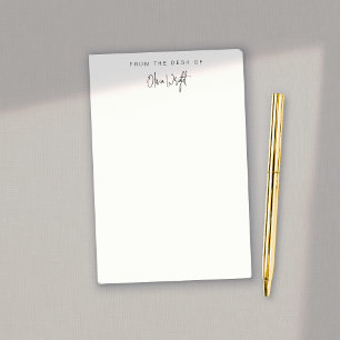 Notas Post-it® Script de firma simple, profesional