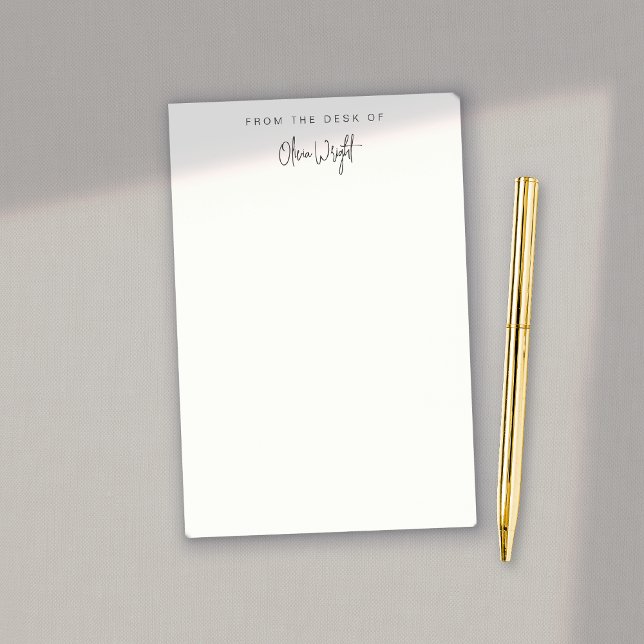 Notas Post-it® Script de firma simple, profesional (Subido por el creador)