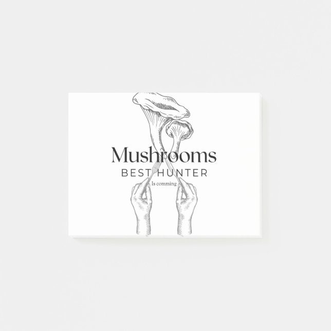 Notas Post-it® Se acerca el cazador de hongos (Anverso)