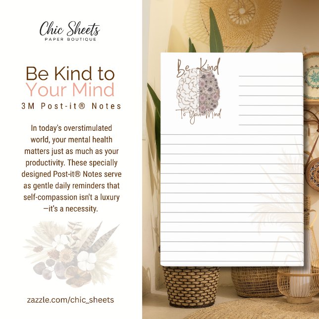 Notas Post-it® Sé amable con tu mente 3M Post-it® Notes (Subido por el creador)