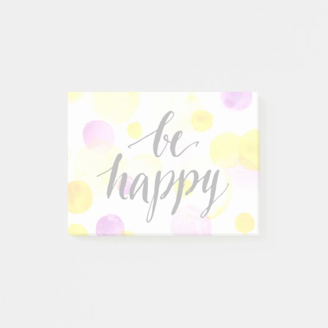 Notas Post-it® Sé feliz 2 (Anverso)