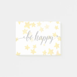 Notas Post-it® Sé feliz 3