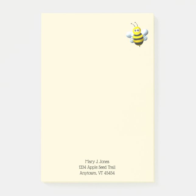 Notas Post-it® Sé genial con texto personalizado (Anverso)