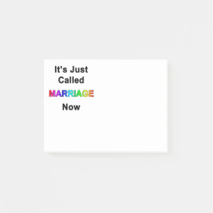 Notas Post-it® Se llama matrimonio ahora
