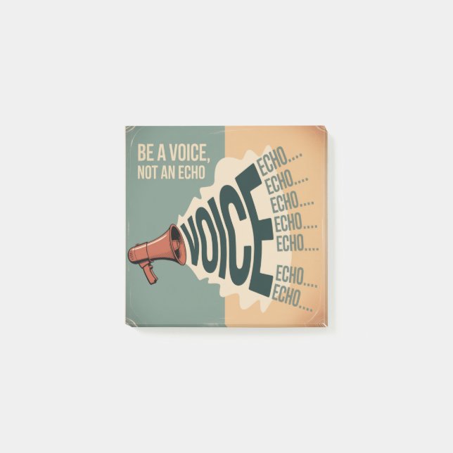 Notas Post-it® Sé una voz, no un eco (Anverso)