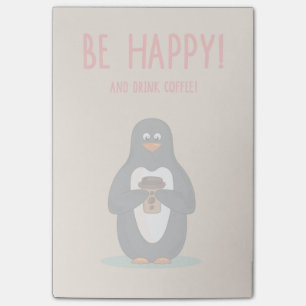 Notas Post-it® Sea café feliz y de la bebida