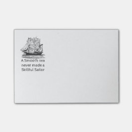 Notas Post-it® Sea suave nunca hizo una hábil cita de marinero