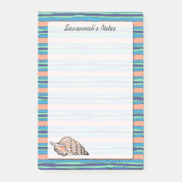 Notas Post-it® Seashell Personalizado 4 x 6