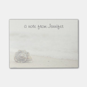Notas Post-it® Seashell solamente en la playa