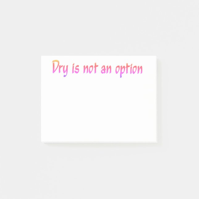 Notas Post-it® Seco No Es Un Texto De Opción (Anverso)