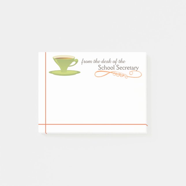 Notas Post-it® Secretaria Sticky Notes de la escuela (Anverso)