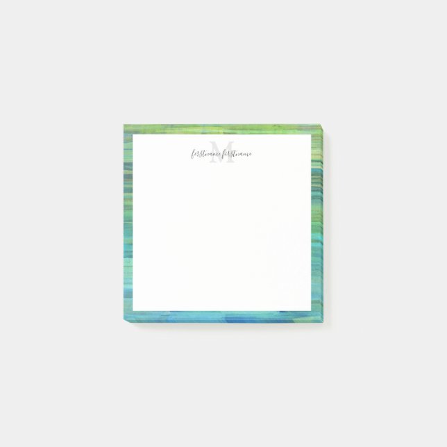 Notas Post-it® Sedona Falls Blue Green 3" x 3" (Anverso)