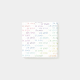 Notas Post-it® Seis Siete Multicolor