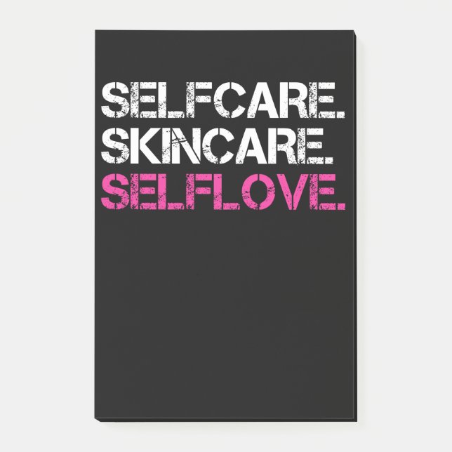 Notas Post-it® Selfcare Skincare Selflove Estheticist (Anverso)