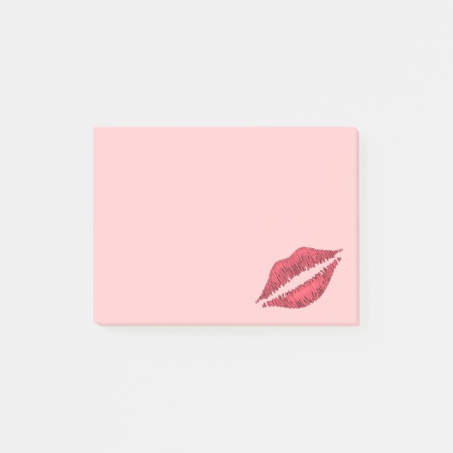 Notas Post-it® Sellado con un beso (Anverso)
