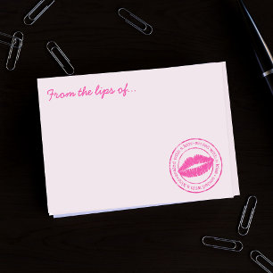 Notas Post-it® Sellado con un nombre personalizado de la barra de