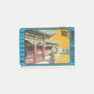 Notas Post-it® Sello postal retro Mongol Shuudan