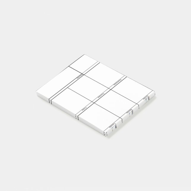 Notas Post-it® Semana a simple vista (En perspectiva)