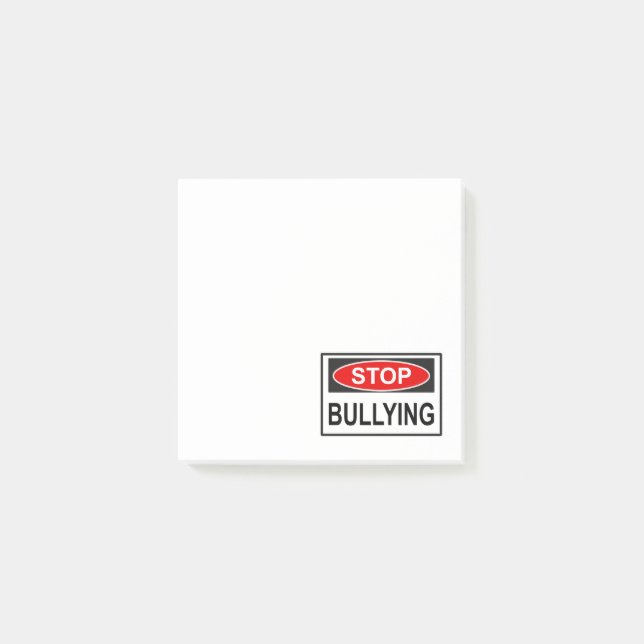 Notas Post-it® Señal de Pare el Acoso rojo (Anverso)