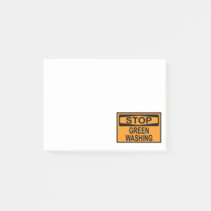 Notas Post-it® Señal de Stop Greenwashing