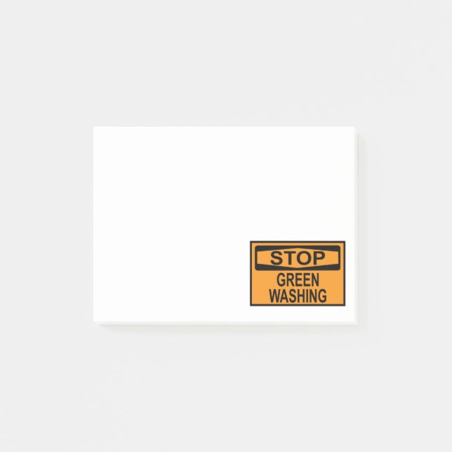 Notas Post-it® Señal de Stop Greenwashing (Anverso)