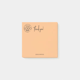 Notas Post-it® Sencilla estadística personal Gracias Naranja páli