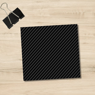 Notas Post-it® Sencilla franjas diagonales negras y negras