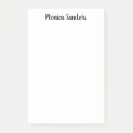 Notas Post-it® Sencilla Moda femenina moderna con escritura negra