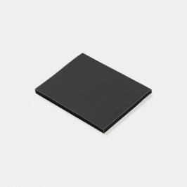 Notas Post-it® Sencillamente negro Personalizar de color sólido
