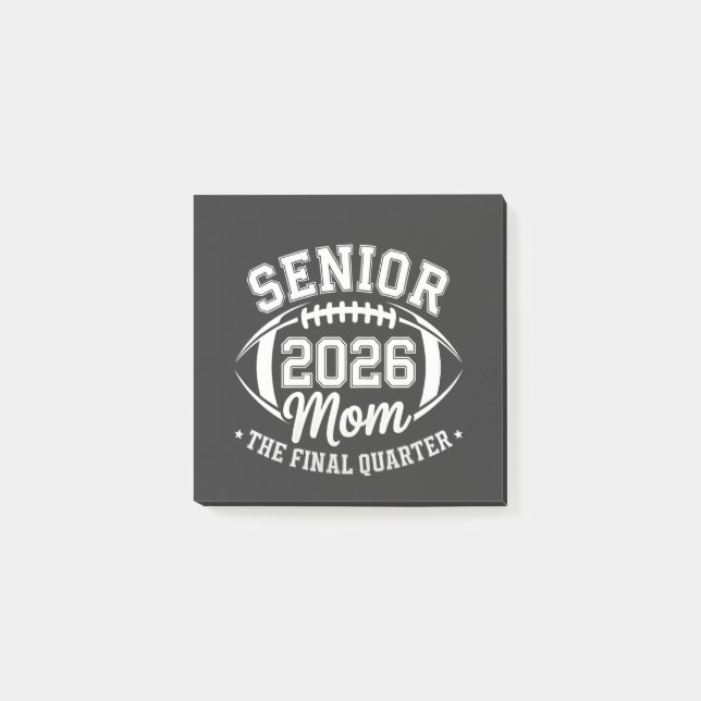 Notas Post-it® Senior 2026 Mom The Final Quarter (Anverso)
