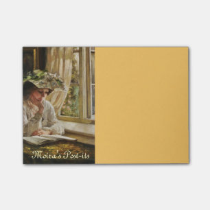 Notas Post-it® Señora Reading por una ventana