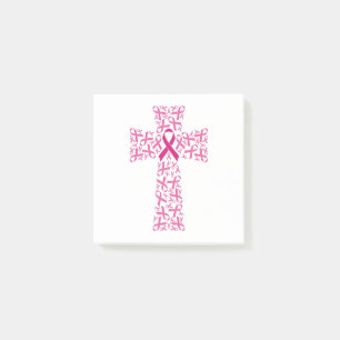 Notas Post-it® Sensibilización sobre el cáncer de mama Cruz de
