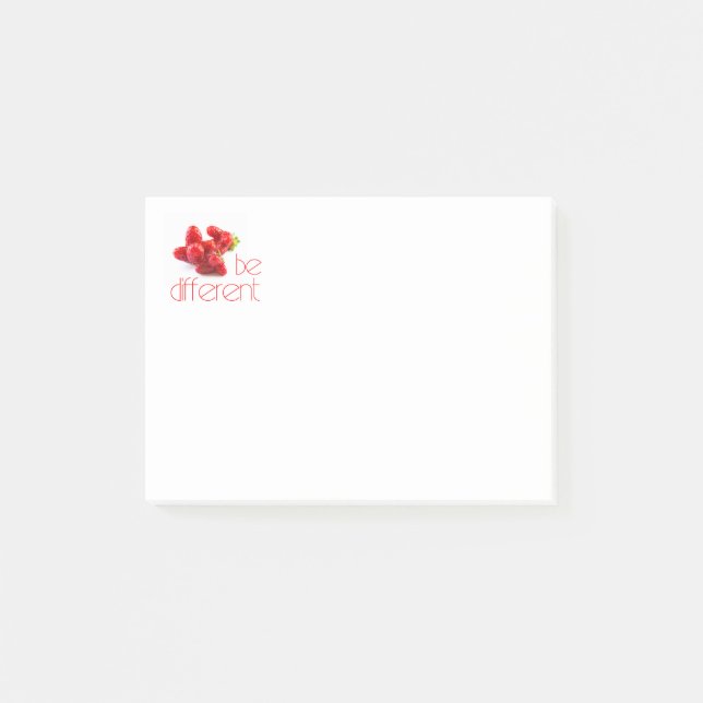 Notas Post-it® Ser diferente (Anverso)