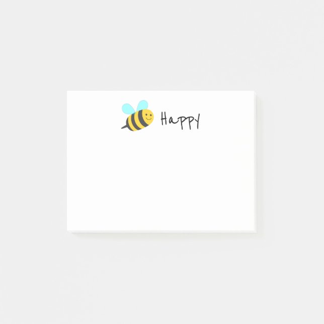 Notas Post-it® Ser feliz (Anverso)
