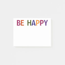 Notas Post-it® Ser feliz multicolor 4 x 3