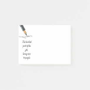 Notas Post-it® Ser gracioso para la gente cita humor en meme