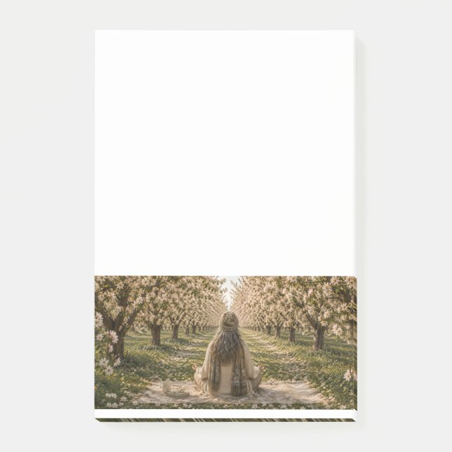 Notas Post-it® Serene Orchard Sticky Notes | Romantic Botanical  (Anverso)