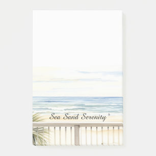 Notas Post-it® Serenidad de la playa con vista al océano
