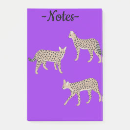 Notas Post-it® Serval Cats 