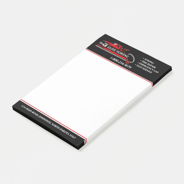 Notas Post-it® Servicio Profesional de Camión de Vapor (En perspectiva)
