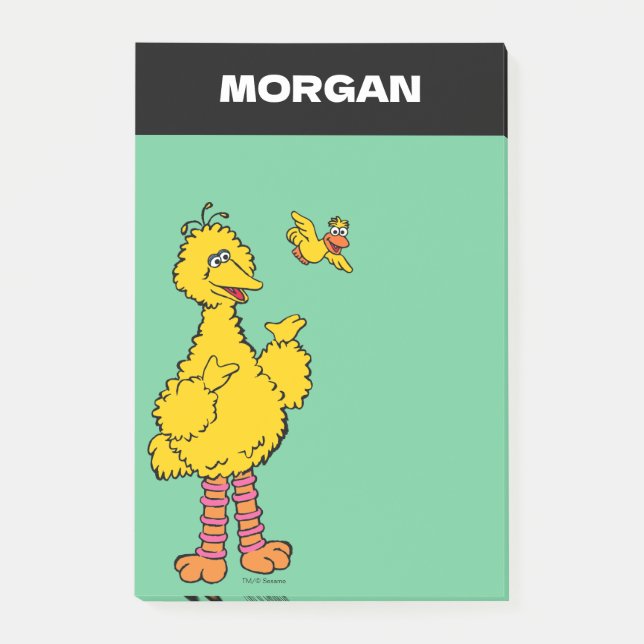 Notas Post-it® Sesame Street | Big Bird y Little Bird | Agregar n (Anverso)