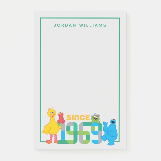 Notas Post-it® Sesame Street el | desde 1969 (Anverso)