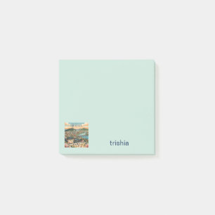 Notas Post-it® Seúl Corea del Sur Viaje Arte Vintage   Personaliz